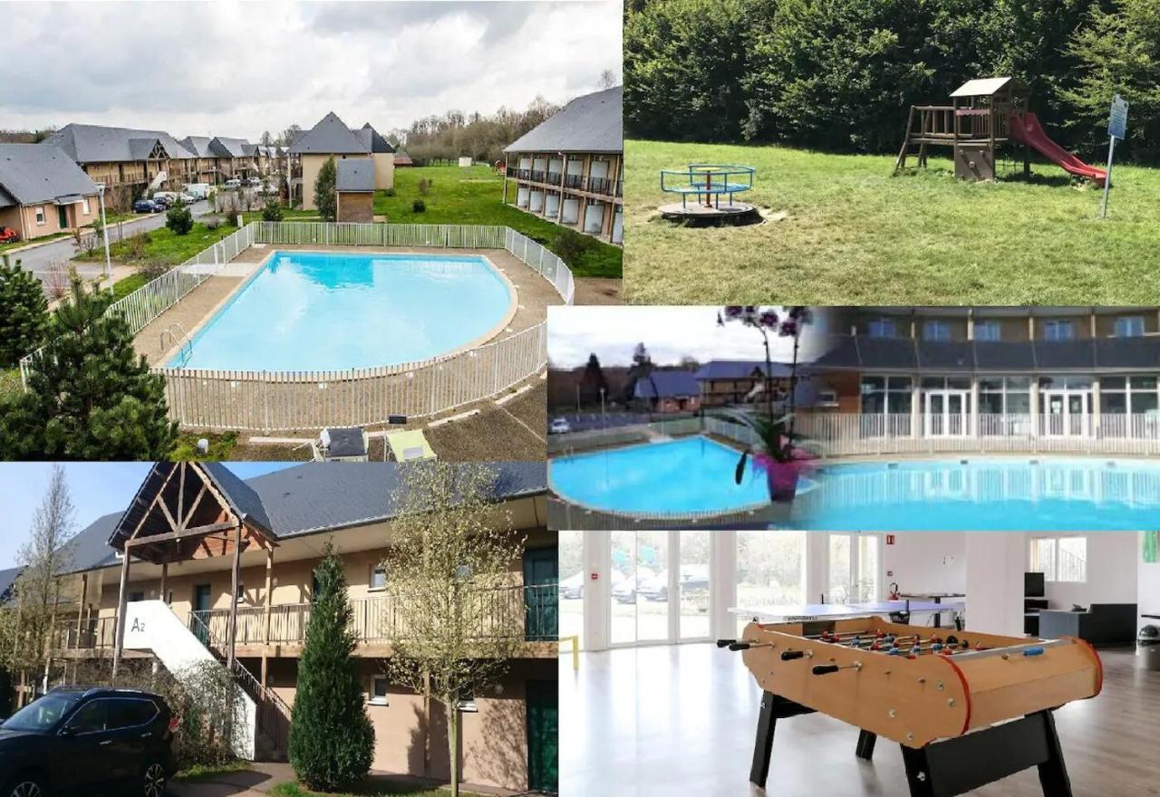Le FleurHon 11 d'Honfleur, T2 en Résidence avec Piscine, WIFI et Parking gratuits Équemauville Esterno foto